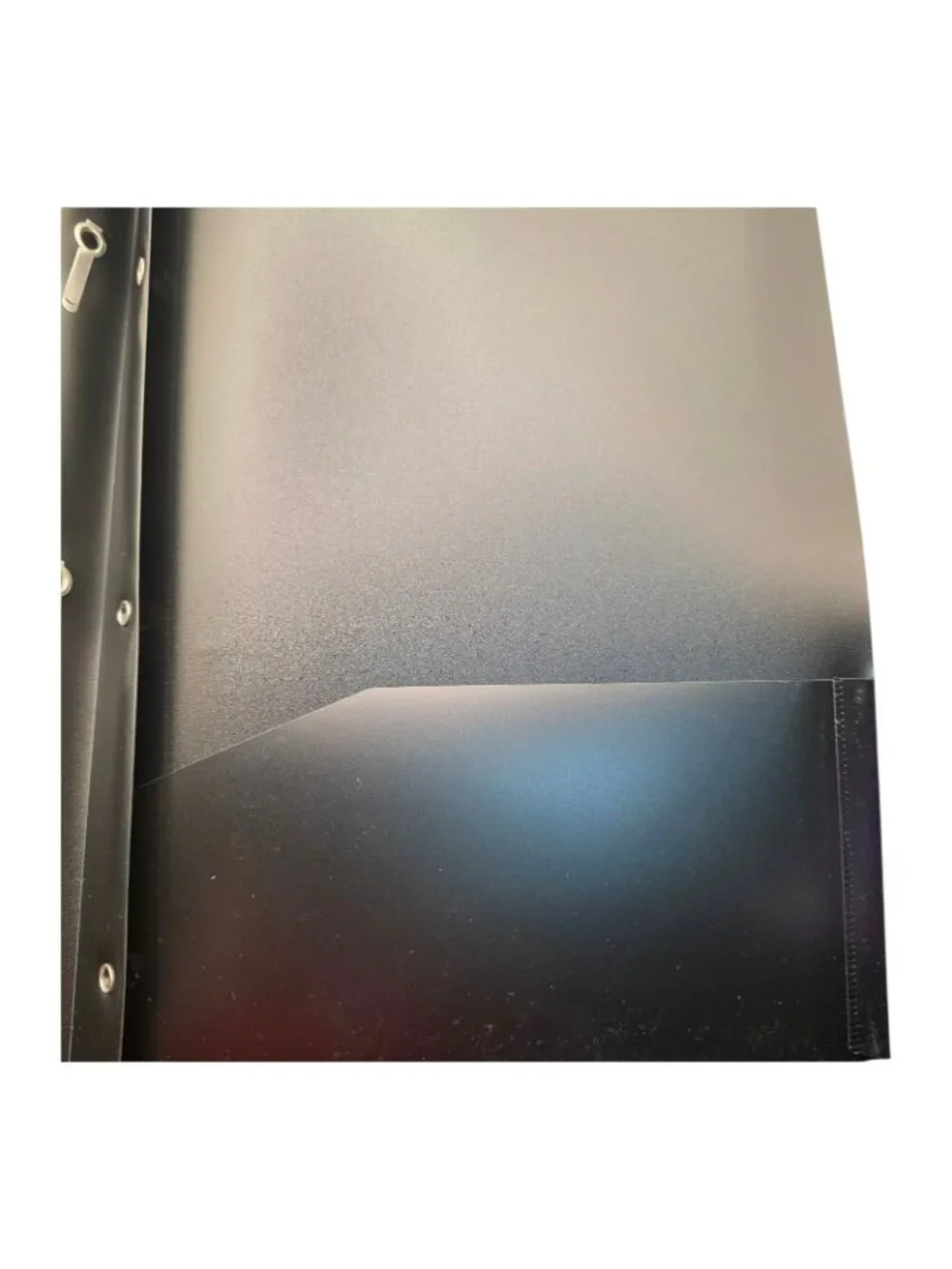 Cool Cat Design Pen + Gear Prong Poly Folders 9.4x11.4 Inch 2-Pack Black Glossy